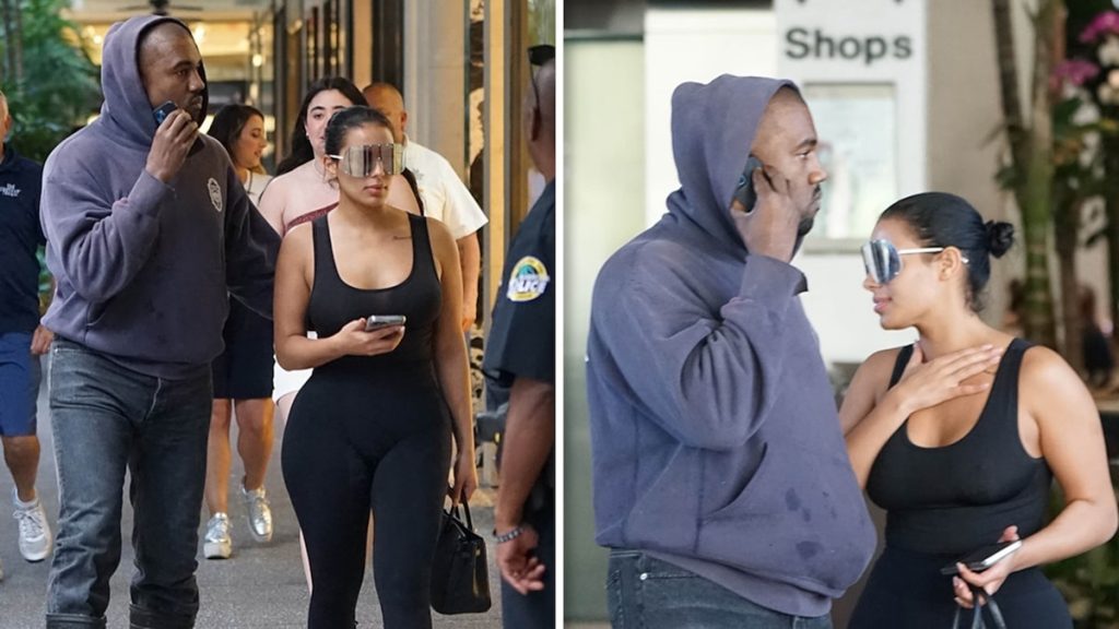 Kanye West dan Kim Kardashian mirip Chanye Jones Lunch di Miami