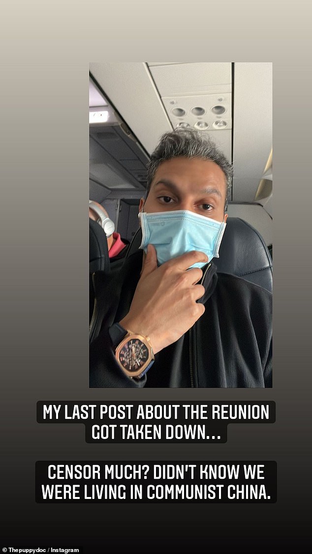 Chatterjee mengatakan dalam sebuah postingan Instagram Stories bahwa postingan tersebut menargetkan Lachey 