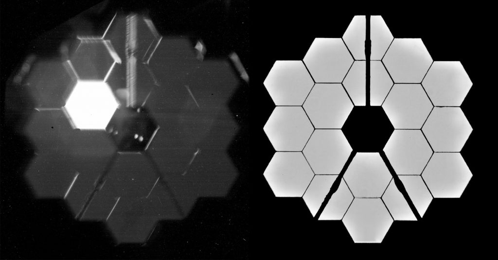 Cermin Teleskop Luar Angkasa James Webb NASA mengalahkan ekspektasi saat penyelarasan berlanjut