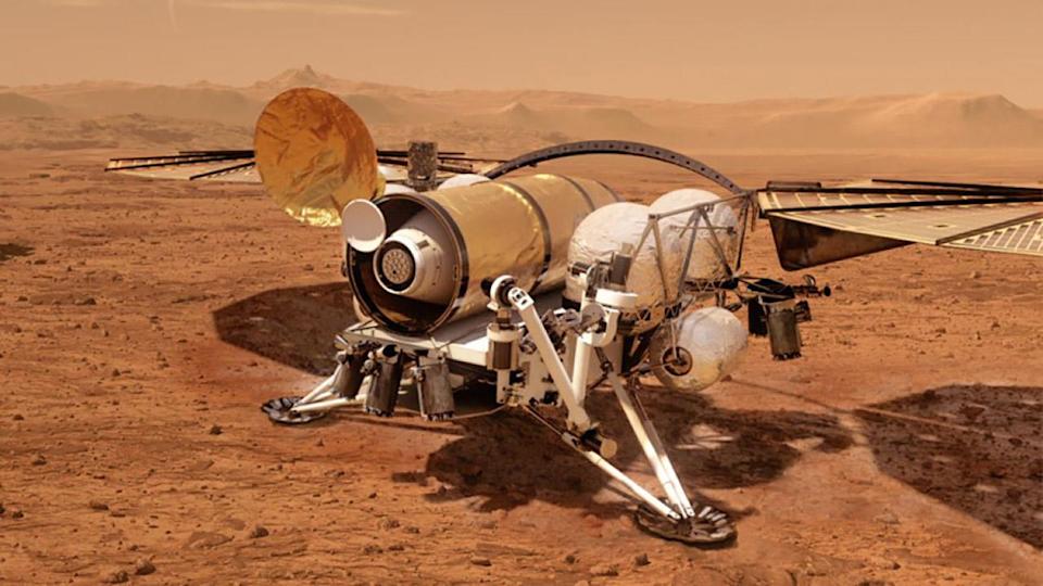 Sebuah konsep tentang pengambil sampel Mars yang dapat membawa spora alien ke Bumi