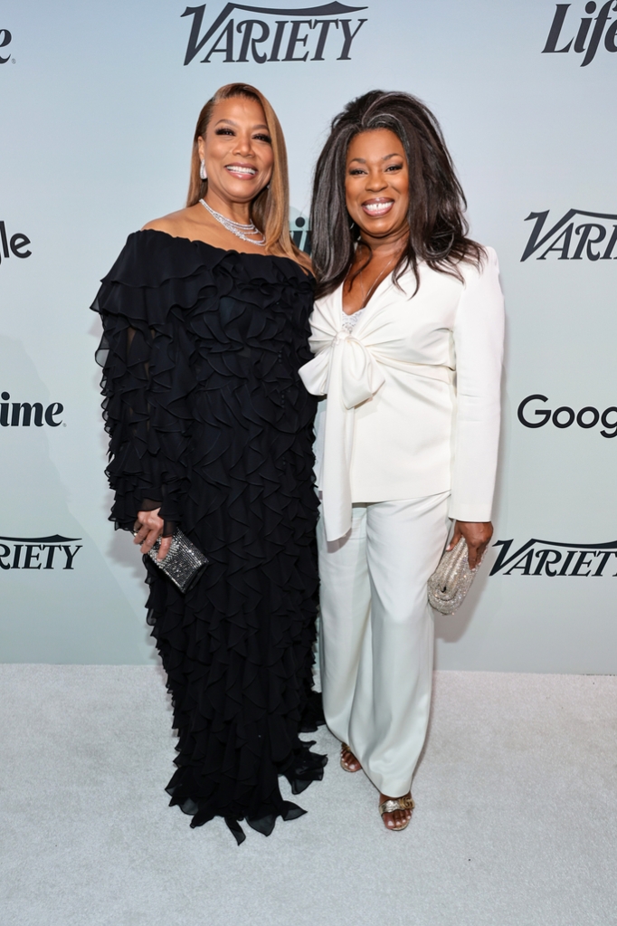 NEW YORK, NY - 5 Mei: Ratu Latifah dan Lauren Toussaint menghadiri acara Variety's 2022 Power Of Women: New York yang dipersembahkan oleh Lifetime di The Glasshouse pada 5 Mei 2022 di New York City.  (Foto oleh Jimmy McCarthy/Getty Images untuk Variety)