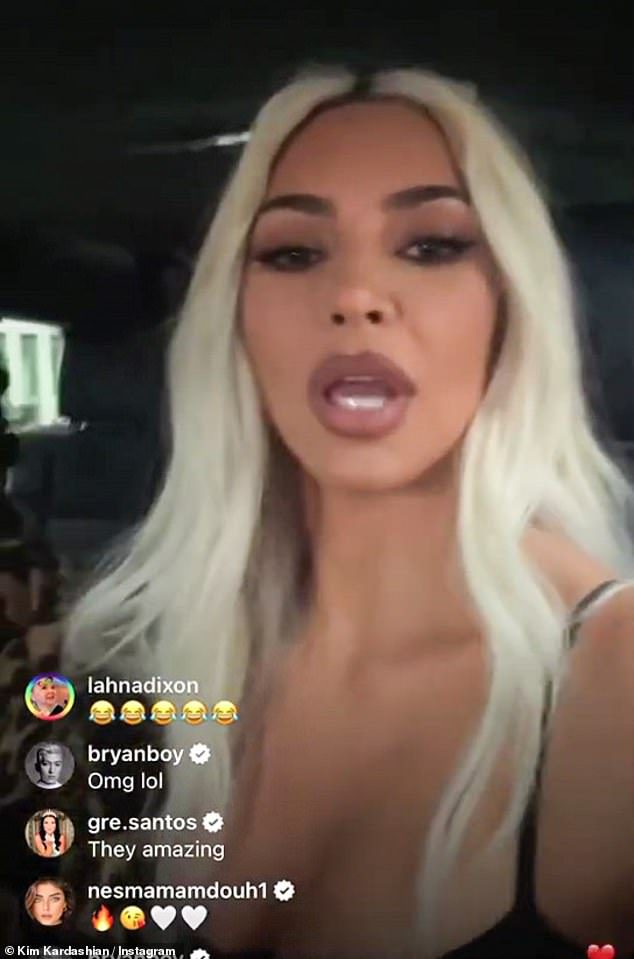 Permisi!  Kim Kardashian, 41, memiliki sesi Instagram Live-nya dibajak oleh putranya Saint, enam, dan Psalm, tiga, sebelum penampilannya di Tonight Show hari Selasa.