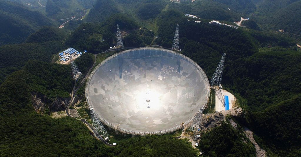 Teleskop China tidak menemukan sinyal aneh.  Pencarian berlanjut.