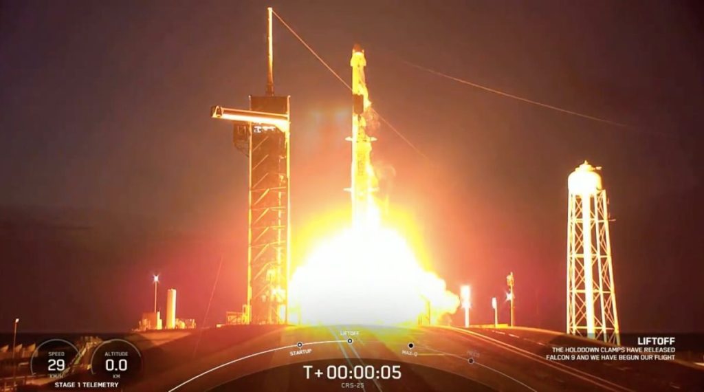 SpaceX meluncurkan misi Dragon Cargo ke-25 ke Stasiun Luar Angkasa