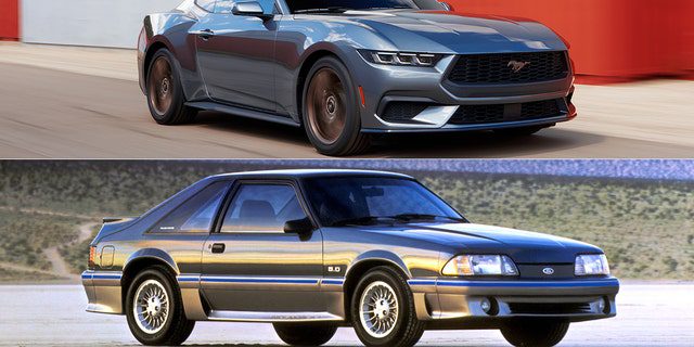 2024 Mustang V-8 berbagi kapasitas 5.0 liter dengan Fox Body.