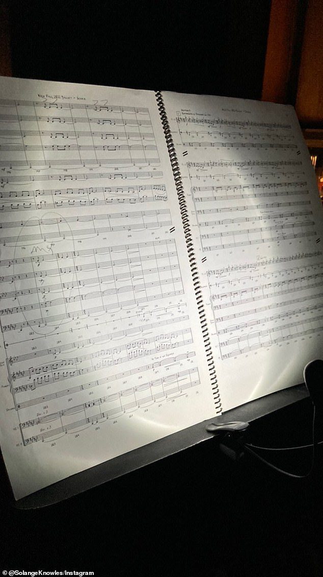 Dimana: Saya juga mengambil gambar luminous score dari orkestra pit