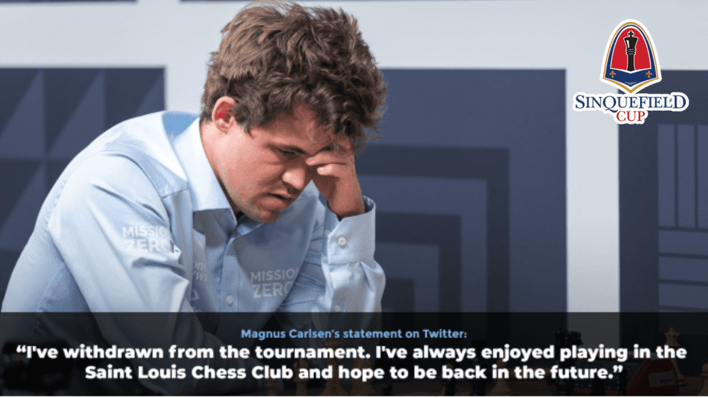 Magnus Carlsen mundur dari Sinkfield Cup
