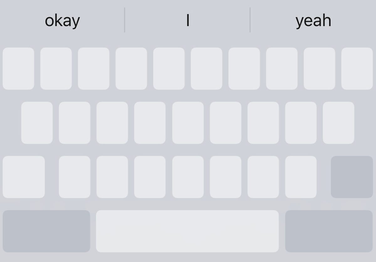 Keyboard telepon dengan tombol kosong
