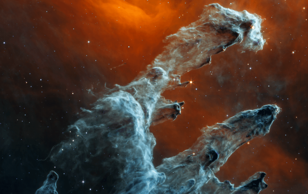Teleskop Luar Angkasa James Webb menangkap pemandangan Pilar Penciptaan yang menakutkan