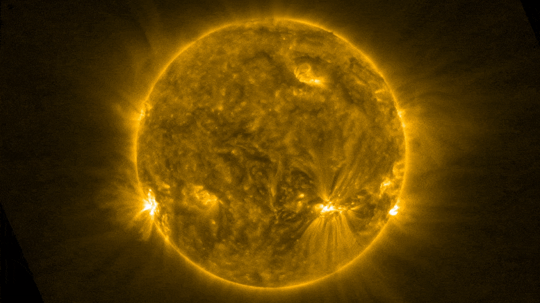 Saksikan ular matahari meluncur di permukaan matahari - dengan kecepatan 380.000 mil per jam